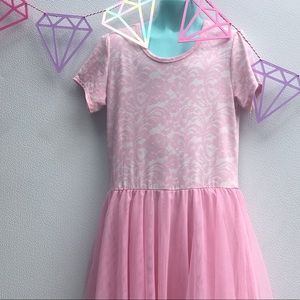 Dot dot smile frilly pink little girls party dress